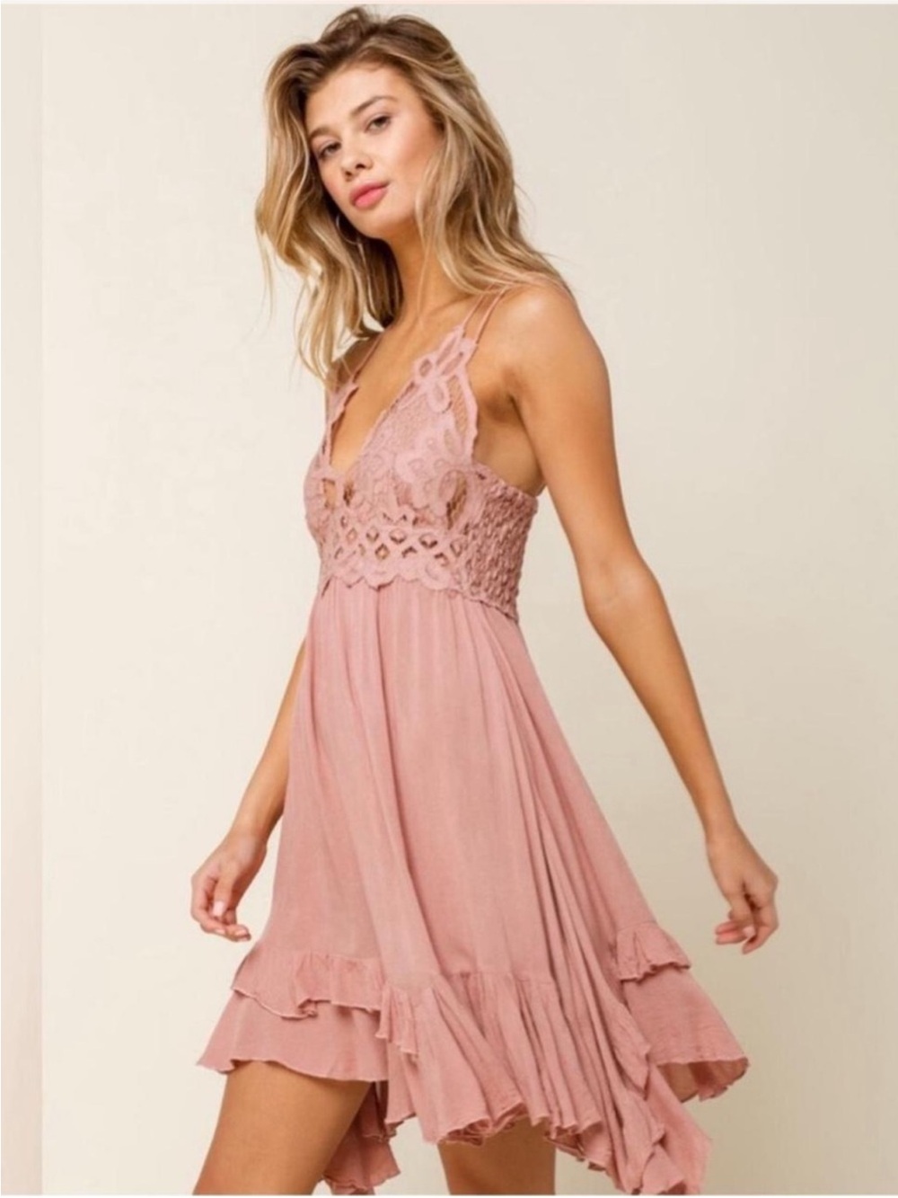Free People Adella Slip Dress Excellent